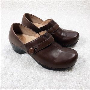 Dansko Brown Leather Clogs